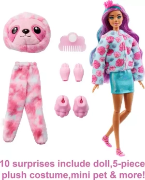 Кукла Barbie Cutie Reveal Ленивец