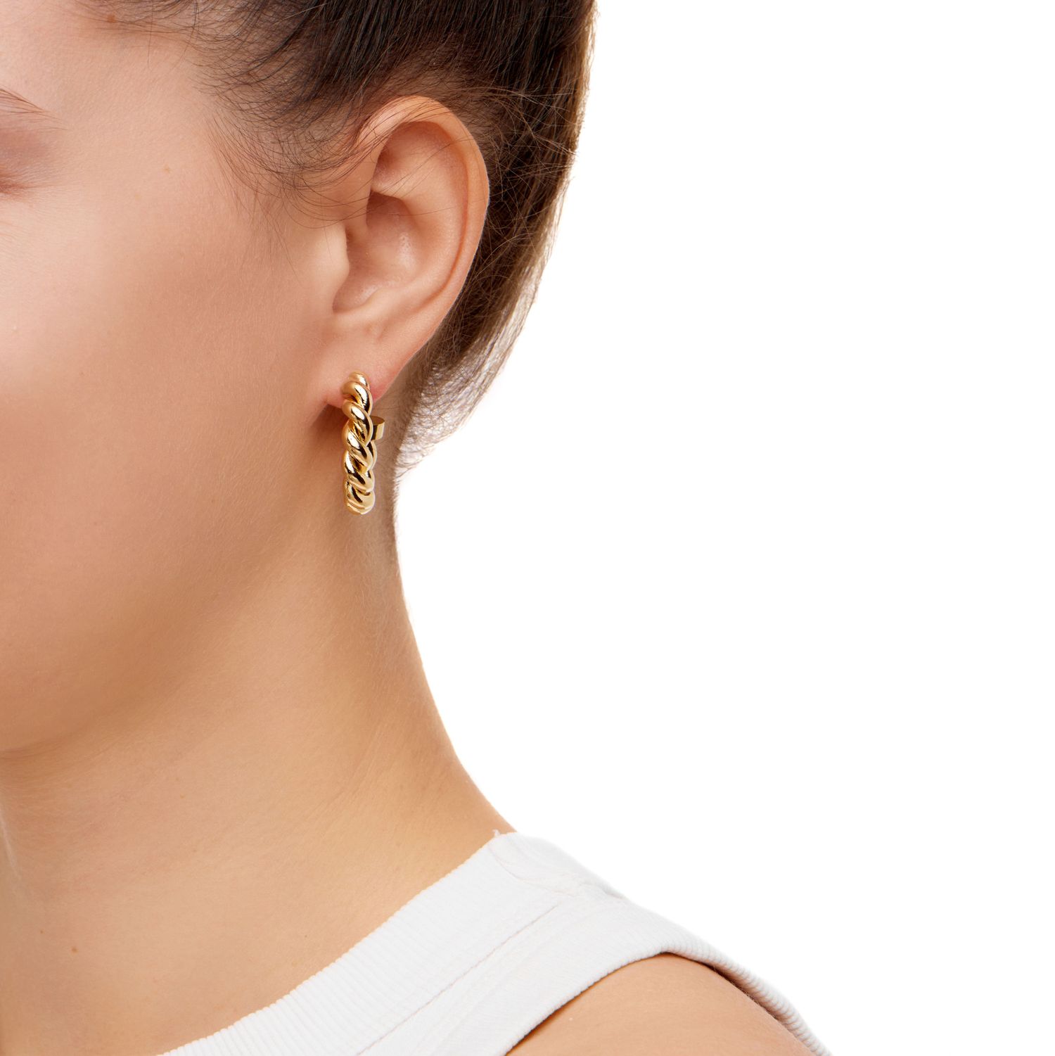 Серьги Simple Wreathy Earrings - Gold