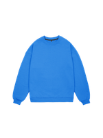 Свитшот оверсайз, без начеса (синий)