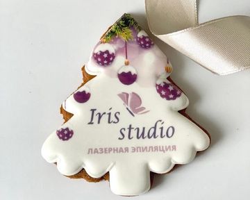 Пряники елочка с логотипом