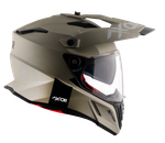 Шлем AXOR X-CROSS DUAL VISOR NR, с визором, цвет никель (S)