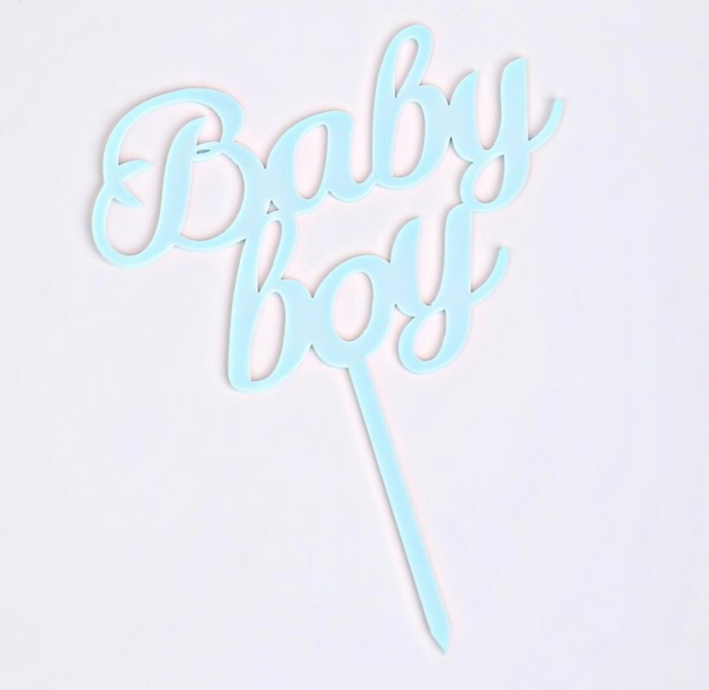 Топпер "Baby boy", светло голубой
