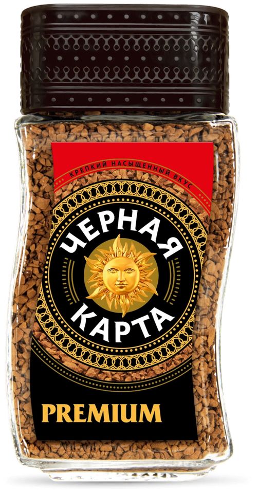 Кофе растворимый Черная карта Premium 95 г