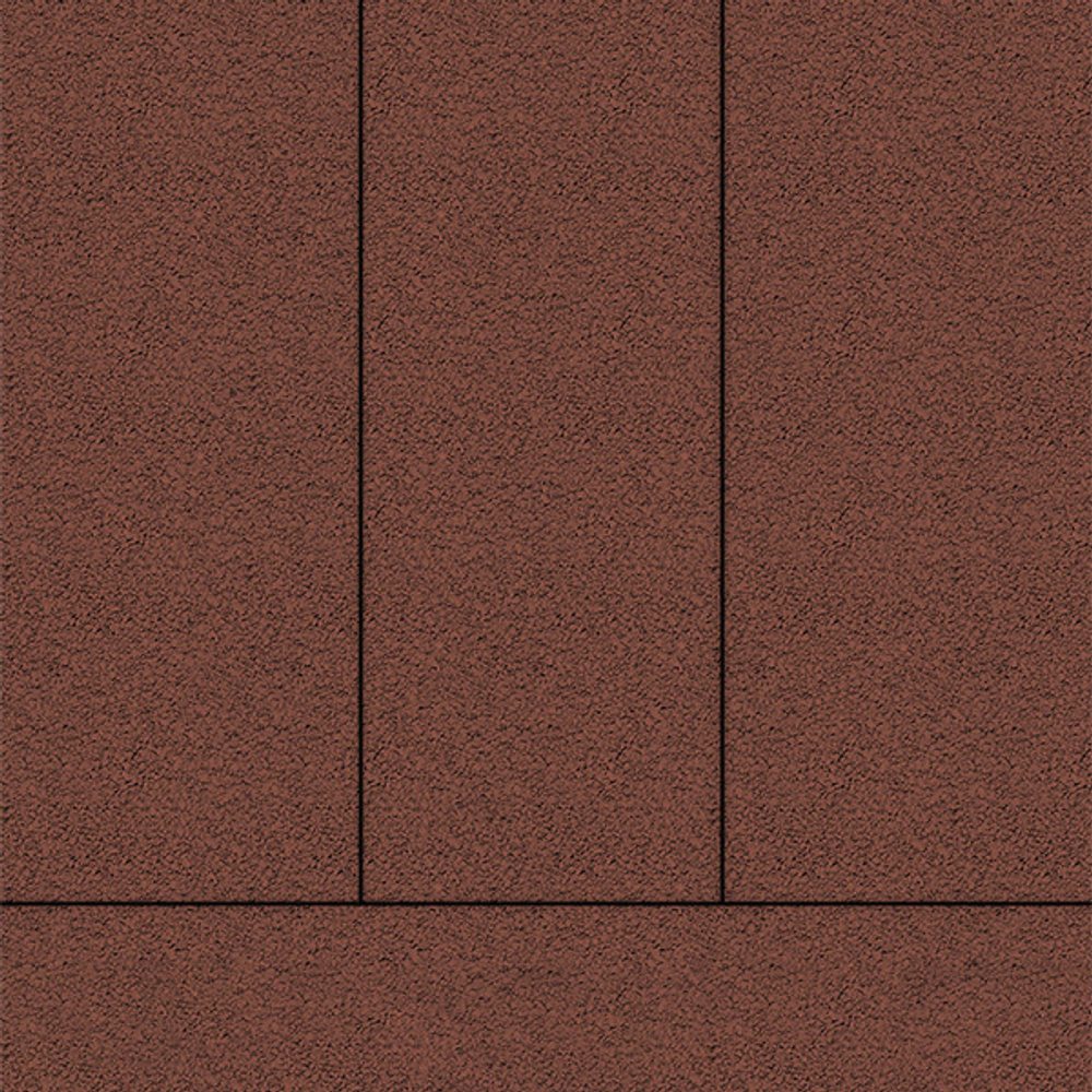 Тротуарная плитка ПРЯМОУГОЛЬНИК 900х300 мм - Гранит Красный