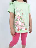 02-151-3 Комплект для девочки (футболка+ бриджи)