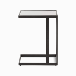 Кофейный столик Osaka Marable 50х35 мрамор искусственный, белый