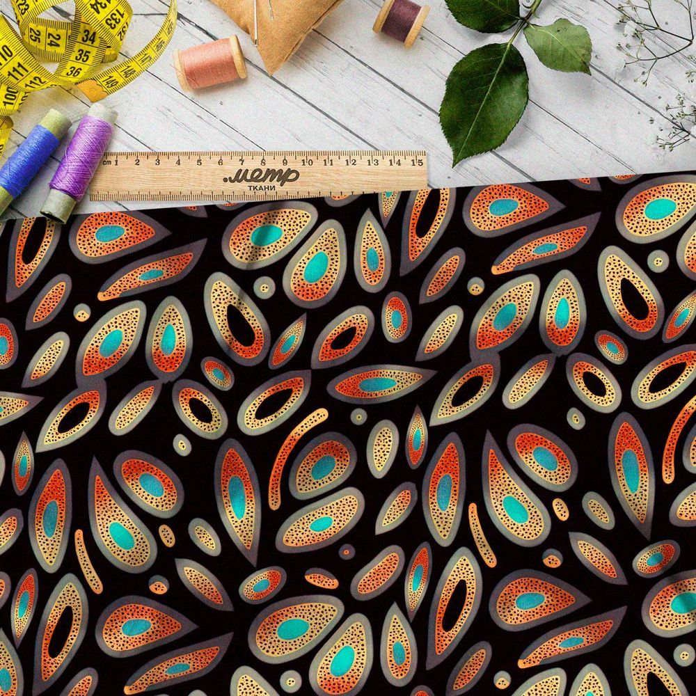 Ткань премиум бифлекс экзотический взгляд