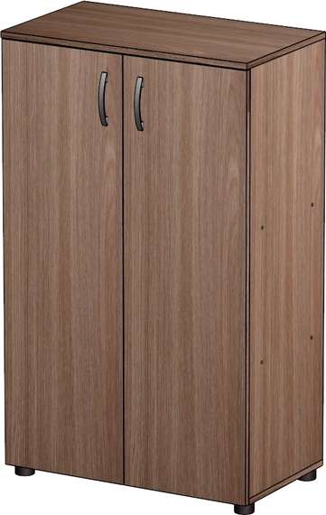 Стеллаж средний закрытый Стандарт-Pro ясень шимо темный