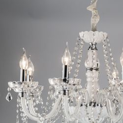 Citilux Финка CL353181 Люстра стеклянная подвесная Белая