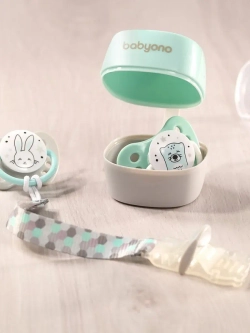 Контейнер для пустышки с держателем и соски NATURAL NURSING