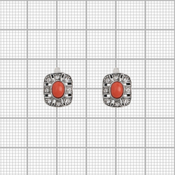 "Гималаи" серьги в серебряном покрытии из коллекции "Самоцветы" от Jenavi  с английским замком