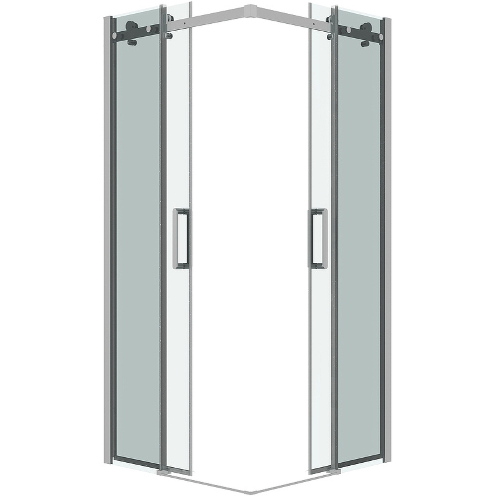 Душевой уголок Grossman Classic 100х100 300.K33.04.1010.10.00 профиль Хром стекло прозрачное