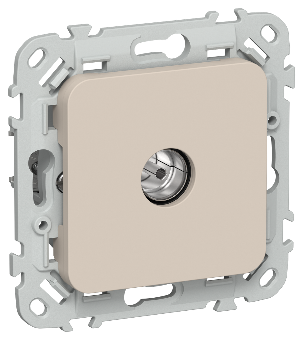 FLITE Розетка TV экранированная оконечная тип M РТВм-1-1-1-ФлЛ льняной IEK