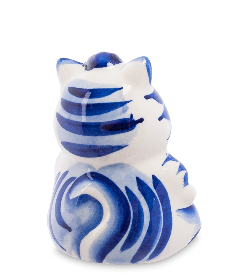 ГЛ- 361 Фигурка «Кот Мультик» (Гжельский фарфор)