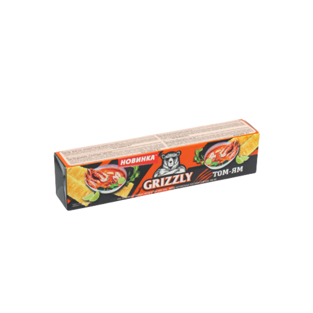 Чипсы GRIZZLY пластинки со вкусом Том-Ян 45 гр