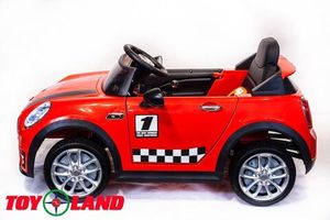 Детский электромобиль Toyland Mini Cooper красный