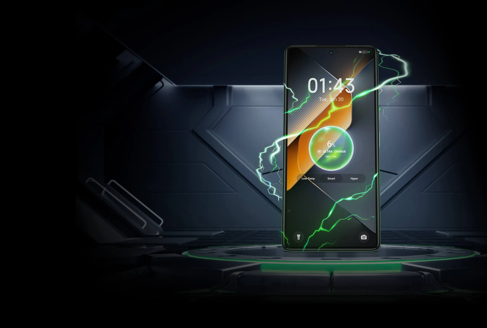 Смартфон TECNO POVA 6 Pro, 5G, 12GB RAM, 256GB ROM, AMOLED, камера 108MP, NFC, Зеленый