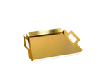 Поднос с ручками Handle Gold&Pearl (золото / жемчуг) квардратный, 1шт Россия