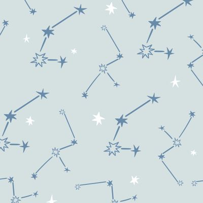 Звезды и созвездия на голубом фоне