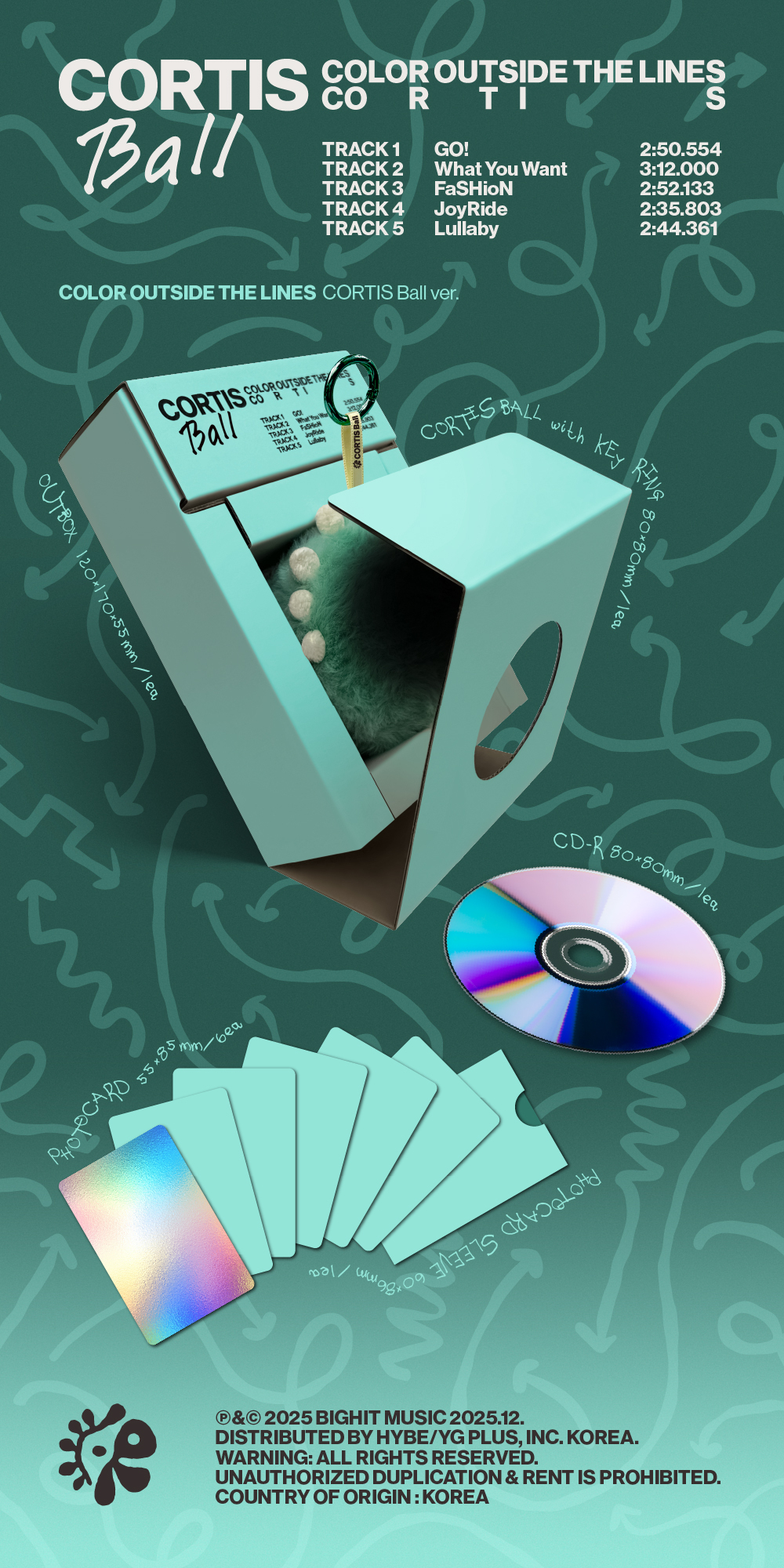 Альбом CORTIS - COLOR OUTSIDE THE LINES (CORTIS Ball ver.)