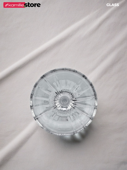 Набор креманок 220 мл. 6 шт. из стекла на рельефной ножке