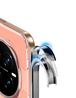 Чехол для Honor Magic 7 Pro с Магсейф черный с прозрачной матовой задней панелью WLONS