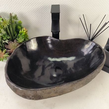 Раковина из речного камня RS-65081 44*34*15 0861