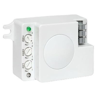 Микроволновый датчик движения белый 1200Вт 360гр, до 10м IP20 MW-706 EKF