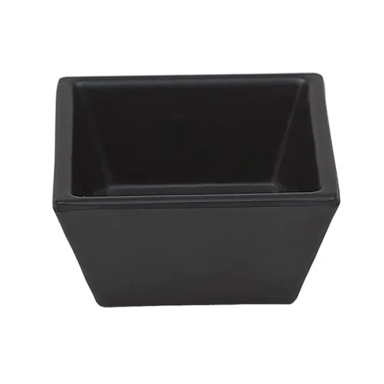 Соусник 30 мл 5,5*5,5 см h3 см квадрат. Black Finish пластик меламин P.L. Proff Cuisine