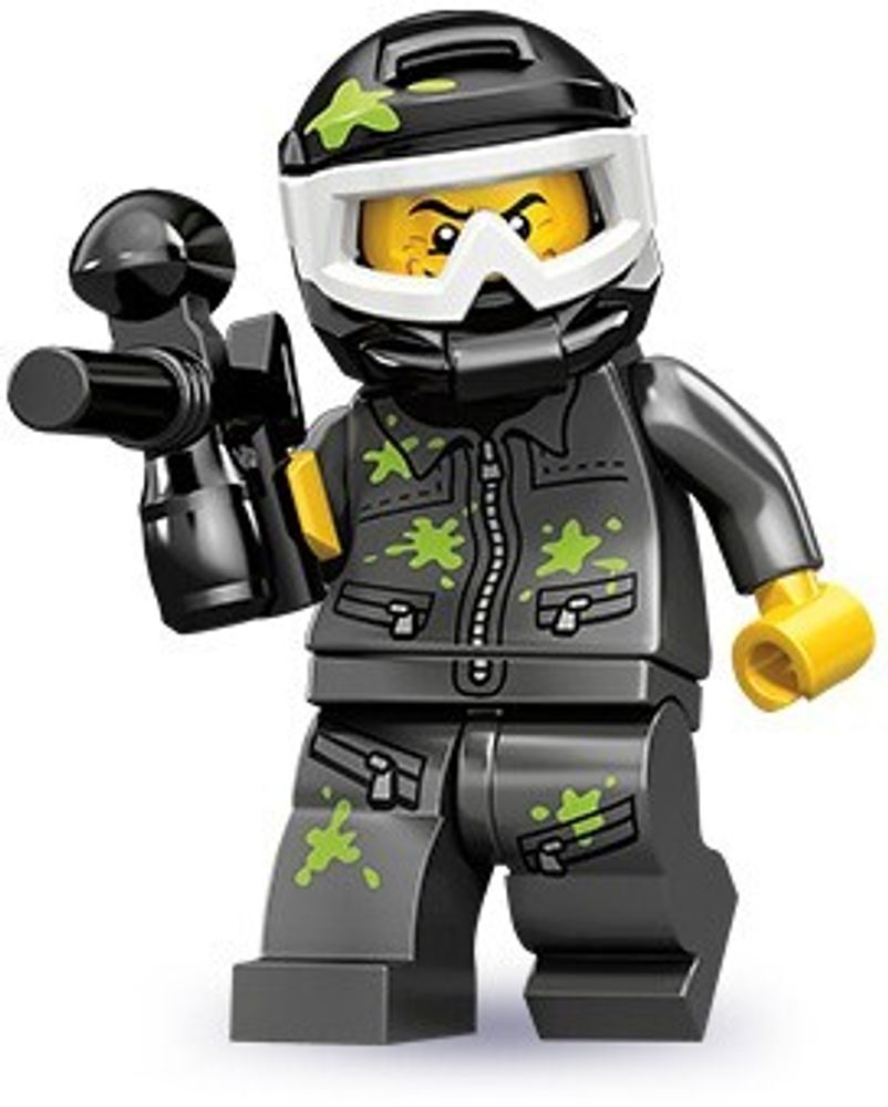 Минифигурка LEGO 71001 - 9  Пейнтболист