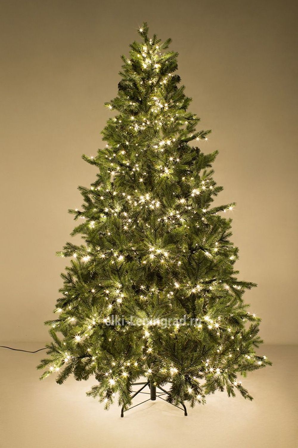 Елка с гирляндой «Валерио» (Литая+пвх) от 1.2 до 2.4 м