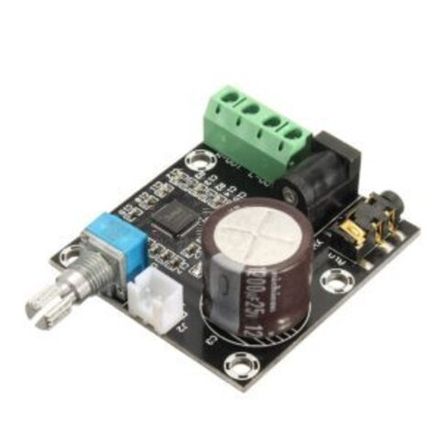 Цифровой аудио усилитель 2х15 W PAM8610 питание 12V с регулятором и разъемами под винт
