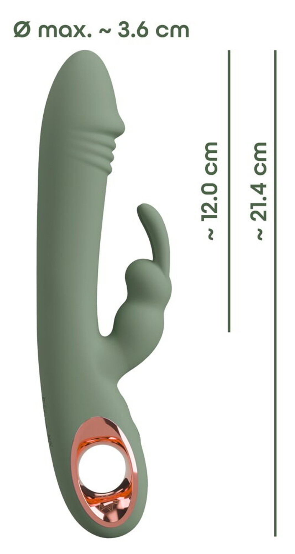 Тонкий вибратор Кролик Olive 5404509ON