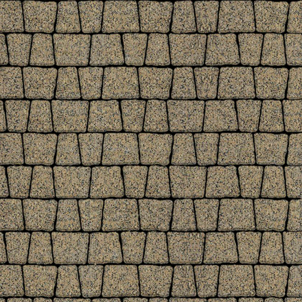 Тротуарная плитка АНТИК - Гранит+ Желтый с черным, комплект из 5 видов плит