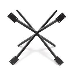 Подстолье из металла, разборное, ЁЖ, чёрное, диаметр 90 см, высота 74 см