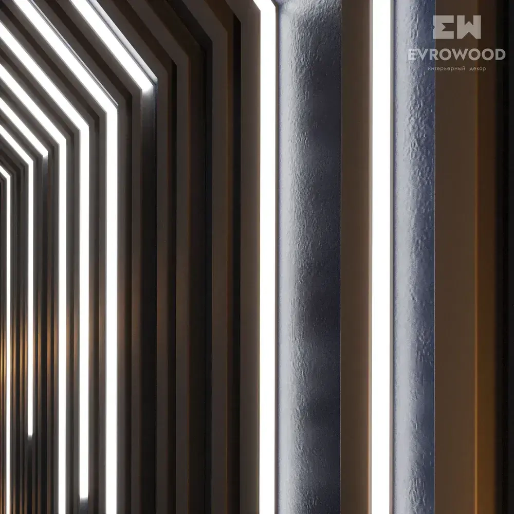 Рейка декоративная из МДФ для подсветки R010LED 30х18х2000