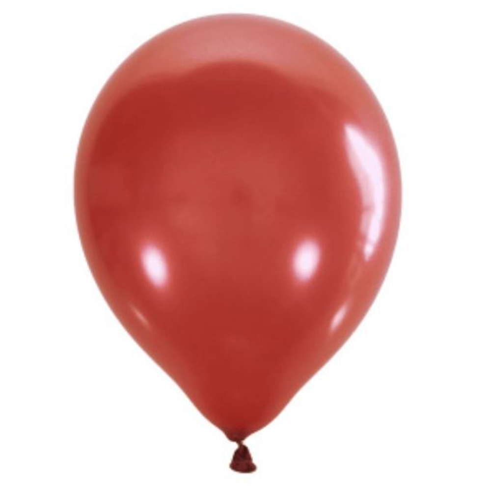 Воздушные шары с гелием и обработкой Металлик CHERRY RED Вишнево-красный 031 12"/30 см