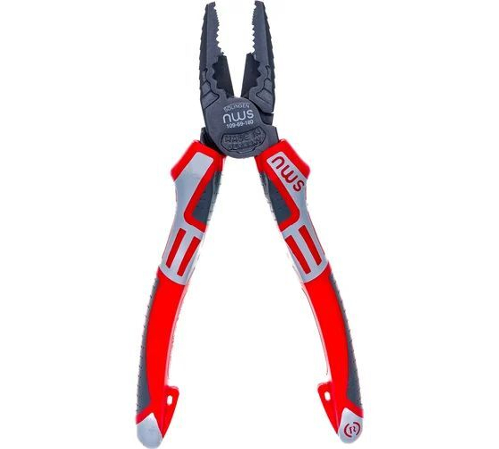 NWS Пассатижи 180 мм CombiMax, покрытие TitanFinish, рукоятки SoftGripp 3K