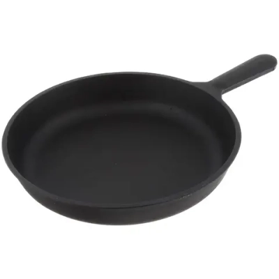 Сковорода литая чугунная 240*40 с чугунной ручкой