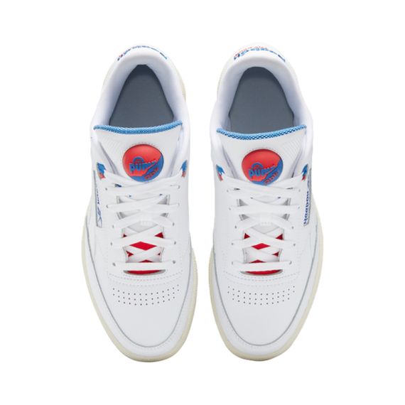 Кроссовки reebok Club C Series для скейтборда Низкие Белые и синие Юнисекс