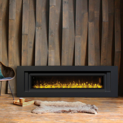Электрокамин RealFlame Stockholm 60 BLM черный с очагом Manhattan 1560