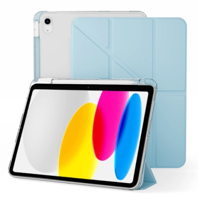 Чехол книжка Gurdini Origami для iPad 10.9"/iPad 11" (Небесно-голубой)