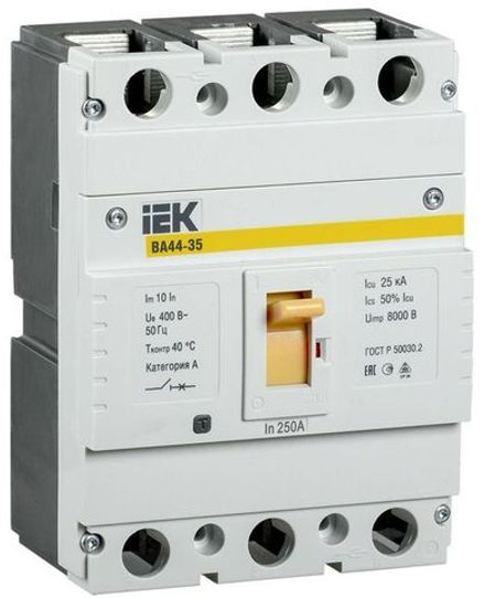 Выключатель автоматический 3п 200А 25кА ВА44 35 IEK SVA4410-3-0200
