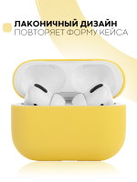 Чехол КАРТОФАН для Apple AirPods Pro (арт. AIRPRO-SLIM-SILICON-YELLOW)