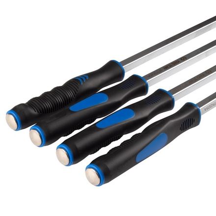 Цена на KING TONY (9TK024) Набор слесарных монтировок 625-920 мм, пластиковая рукоятка, 4 предмета