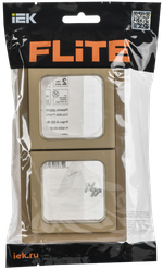 FLITE Рамка 2-местная IP55 Рпро-2-55-ФлХ хаки IEK