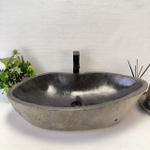 Раковина из речного камня RS-63543 (75*44*16) 0124