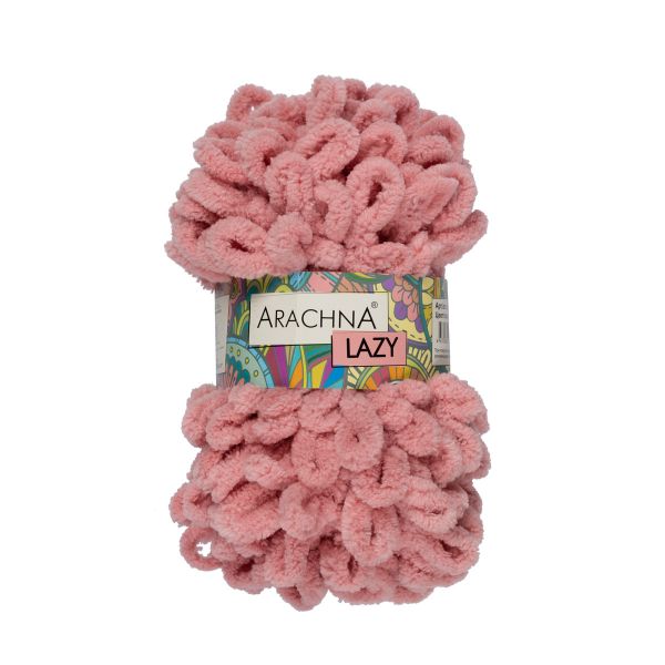Пряжа Arachna Lazy / уп.5 мот. по 100г, 8.5 м, 20 розовый