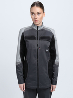 Костюм женский Вектрон-1 (тк.Смесовая,240) брюки, т.серый/св.серый/черный