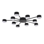 8344/10C COMFI LN26 251 черный, металл Люстра GX53 LED 10*7W 220V TORINA